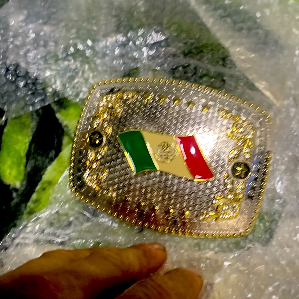 Hispanic flag buckle